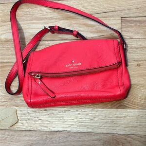 Kate Spade Red Leather Crossbody Bag